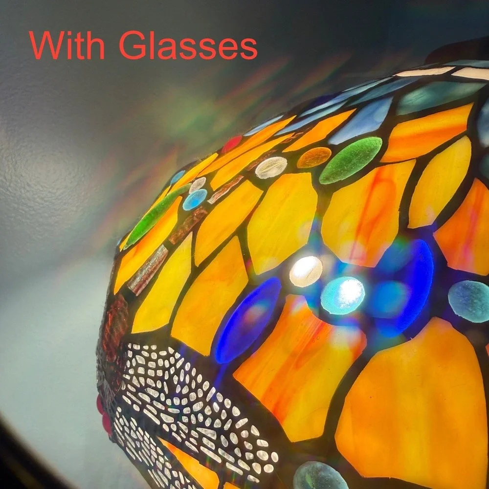 Lot‎ of 2 Rave Diffraction Glasses Black Frame Festival Rainbow EDM Coachella